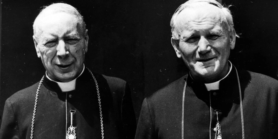 kardynałowie Wyszyński i Wojtyła razem